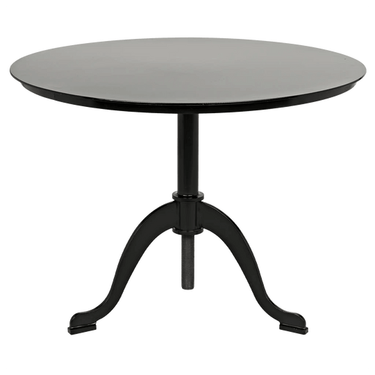 Noir Kaldera Side Table, Black Steel ACCENT TABLES