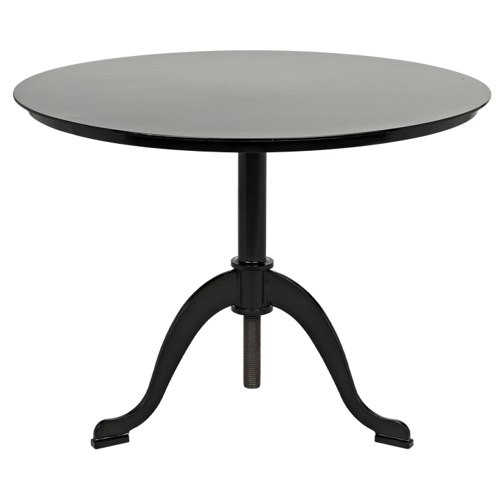 American Home Furniture | Noir - Kaldera Side Table, Black Steel