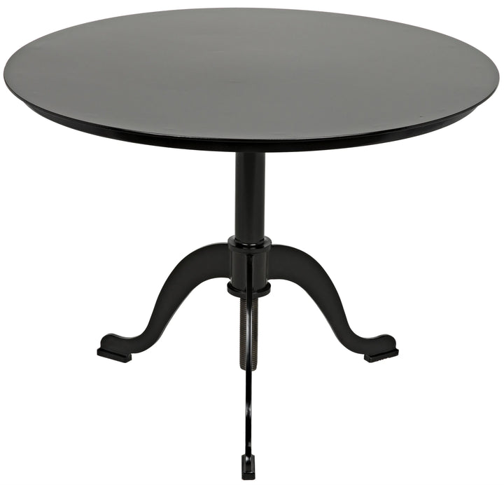 American Home Furniture | Noir - Kaldera Side Table, Black Steel