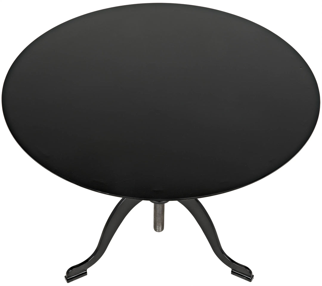 American Home Furniture | Noir - Kaldera Side Table, Black Steel