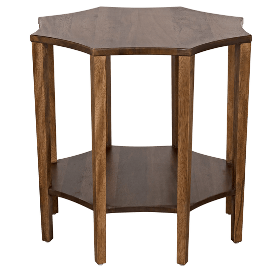 Noir Ariana Side Table, Dark Walnut ACCENT TABLES