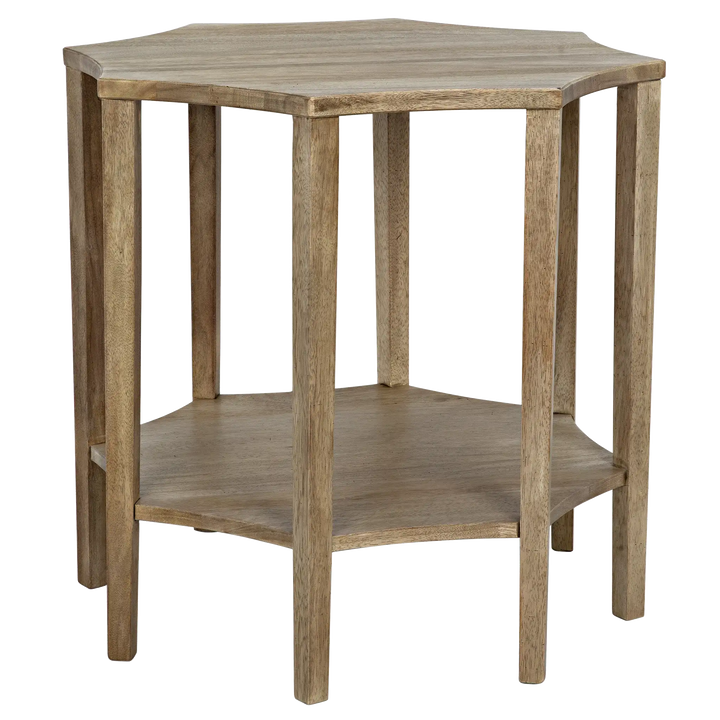 American Home Furniture | Noir - Ariana Side Table, Washed Walnut