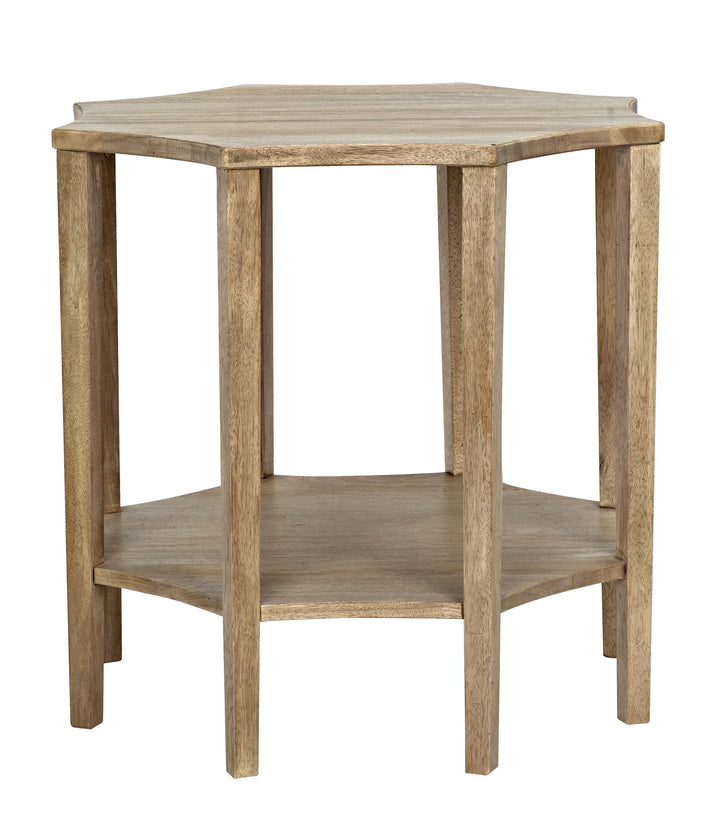 American Home Furniture | Noir - Ariana Side Table, Washed Walnut