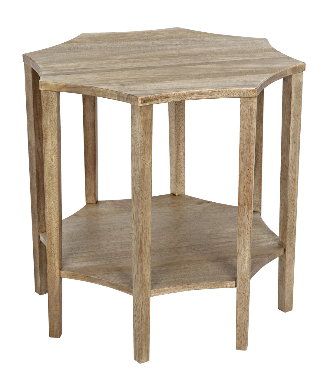 American Home Furniture | Noir - Ariana Side Table, Washed Walnut