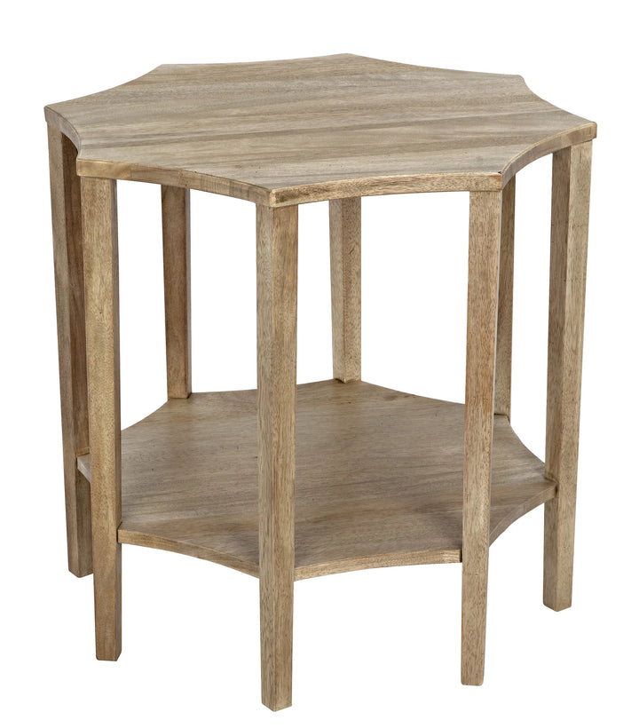 American Home Furniture | Noir - Ariana Side Table, Washed Walnut