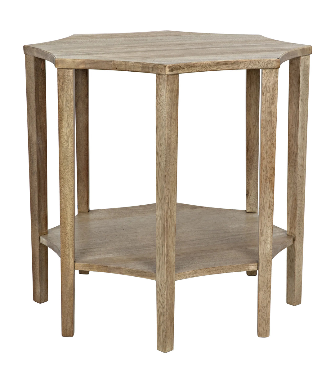 American Home Furniture | Noir - Ariana Side Table, Washed Walnut