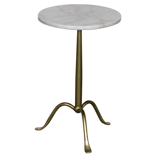 Noir Cosmopolitan Side Table - Antique Brass ACCENT TABLES