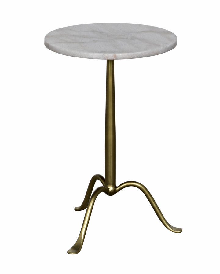 American Home Furniture | Noir - Cosmopolitan Side Table - Antique Brass