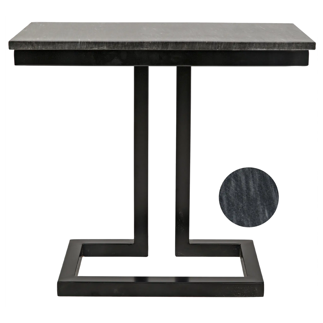 American Home Furniture | Noir - Alonzo Side Table - Matte Black