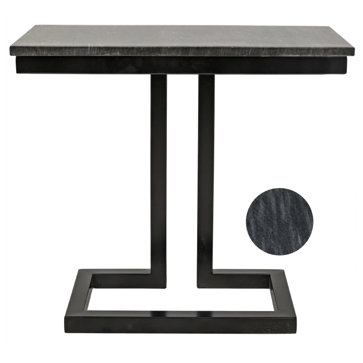 American Home Furniture | Noir - Alonzo Side Table - Matte Black