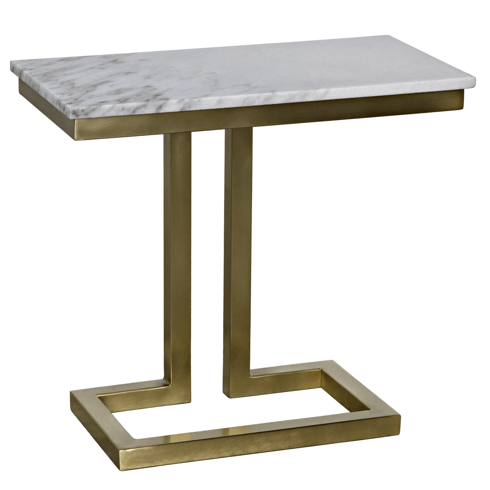 Noir Alonzo Side Table - Antique Brass ACCENT TABLES