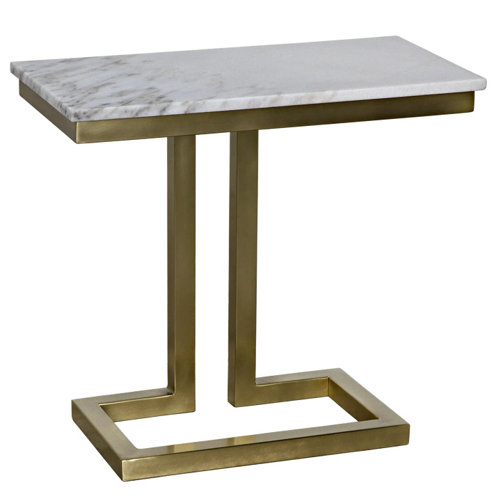 American Home Furniture | Noir - Alonzo Side Table - Antique Brass