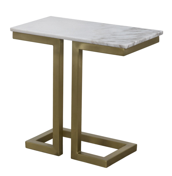 American Home Furniture | Noir - Alonzo Side Table - Antique Brass