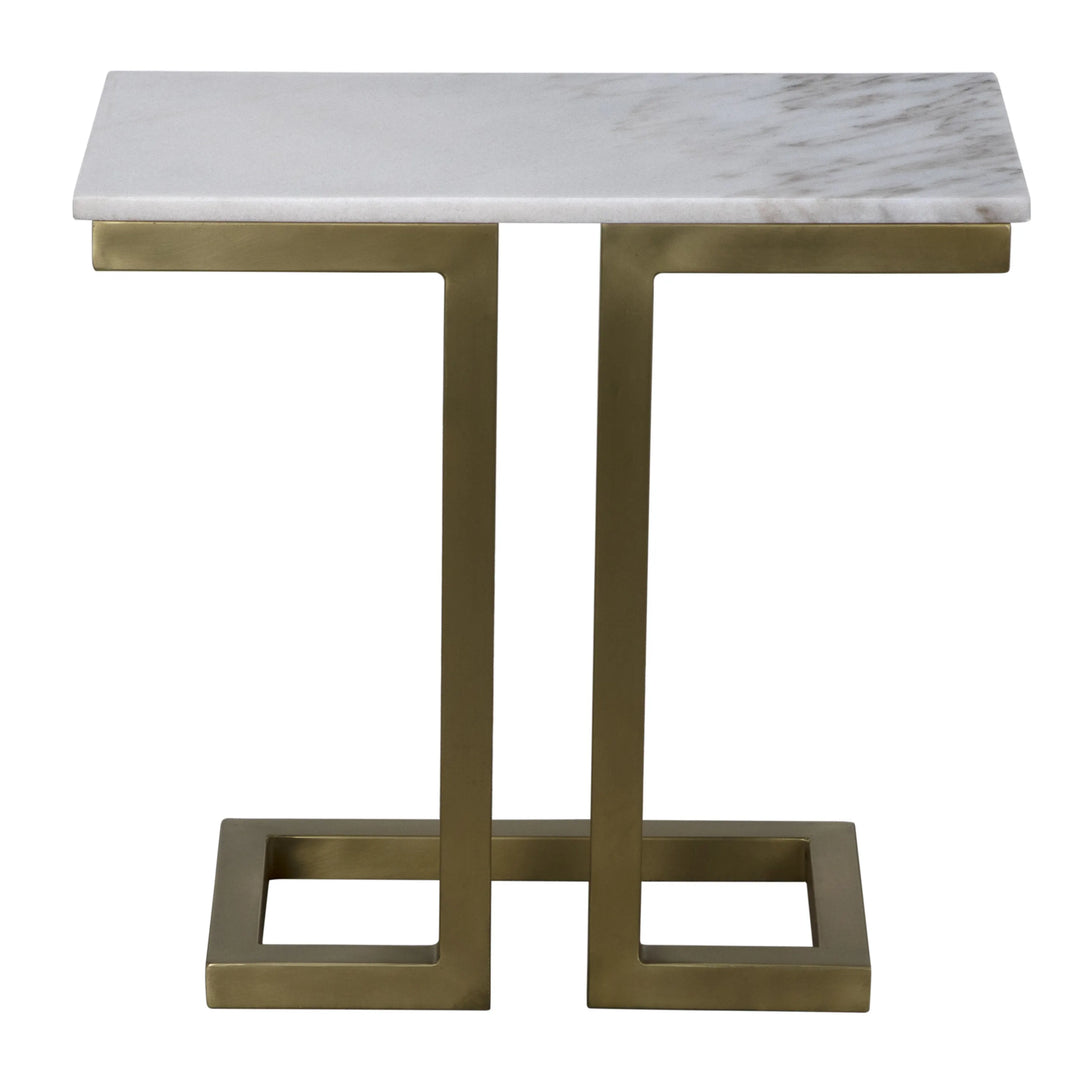 American Home Furniture | Noir - Alonzo Side Table - Antique Brass