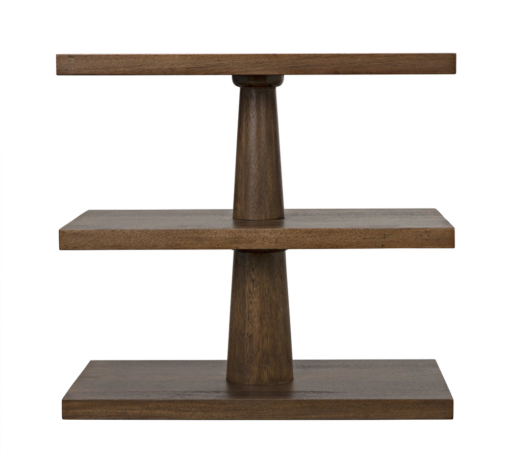 American Home Furniture | Noir - Fatima Side Table, Dark Walnut