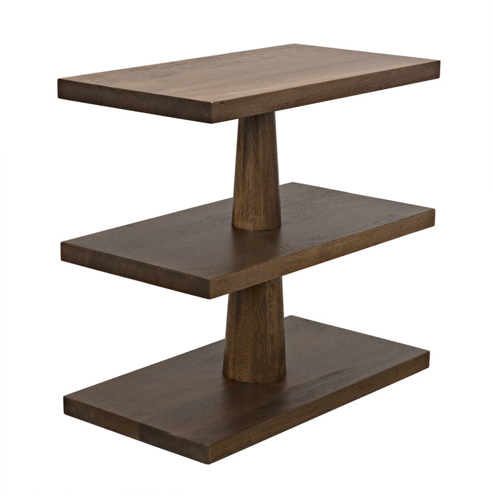 American Home Furniture | Noir - Fatima Side Table, Dark Walnut