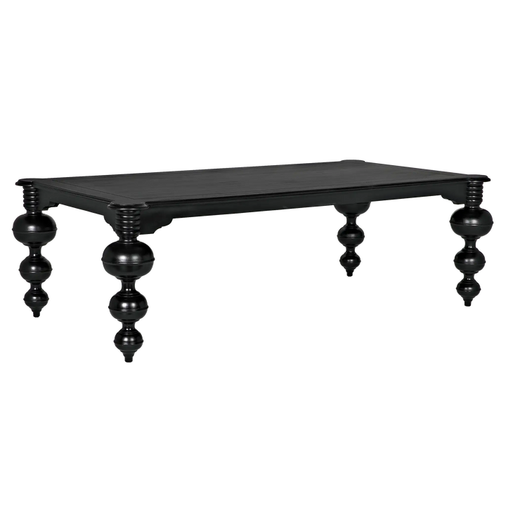 American Home Furniture | Noir - Claudio Dining Table, Hand Rubbed Black