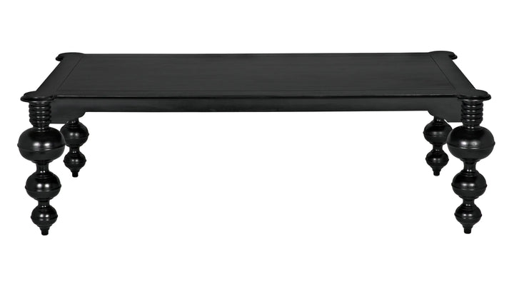 American Home Furniture | Noir - Claudio Dining Table, Hand Rubbed Black