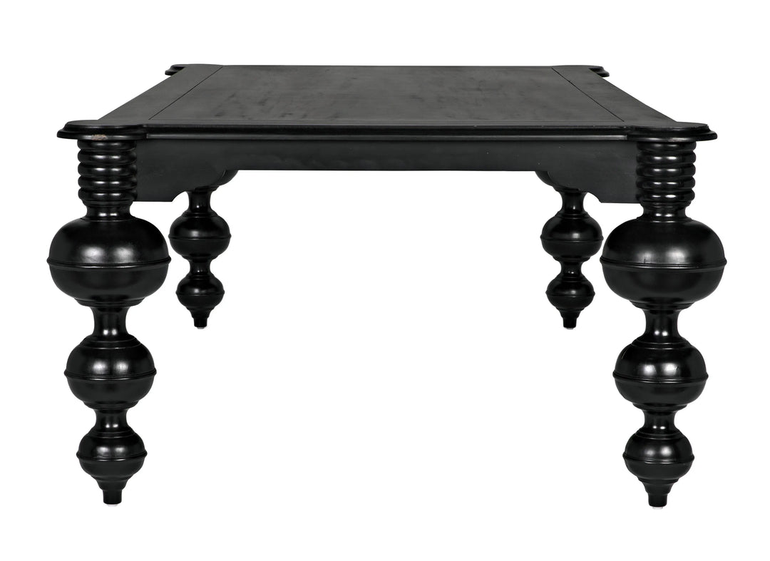 American Home Furniture | Noir - Claudio Dining Table, Hand Rubbed Black