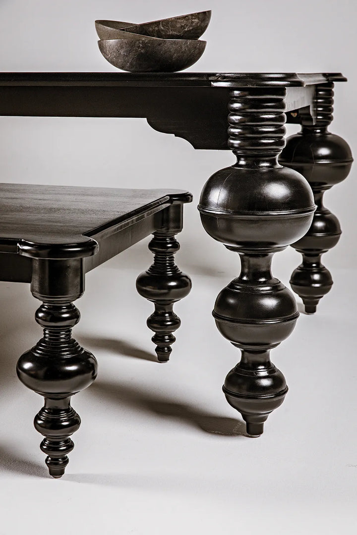 American Home Furniture | Noir - Claudio Dining Table, Hand Rubbed Black