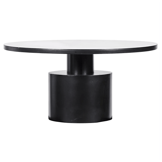 Noir Marlow Dining Table, Black Steel DINING TABLES