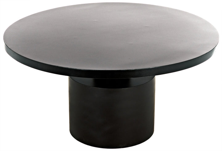 American Home Furniture | Noir - Marlow Dining Table, Black Steel