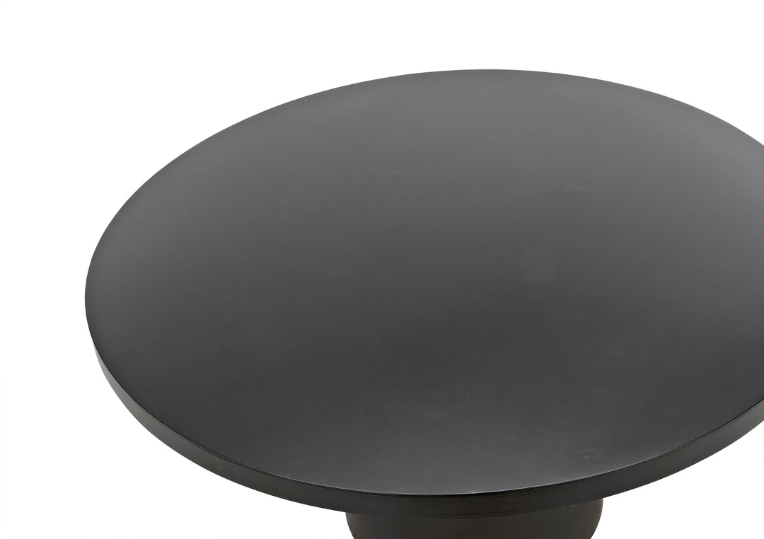 American Home Furniture | Noir - Marlow Dining Table, Black Steel