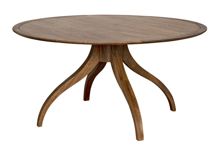 American Home Furniture | Noir - Vera Dining Table, Dark Walnut