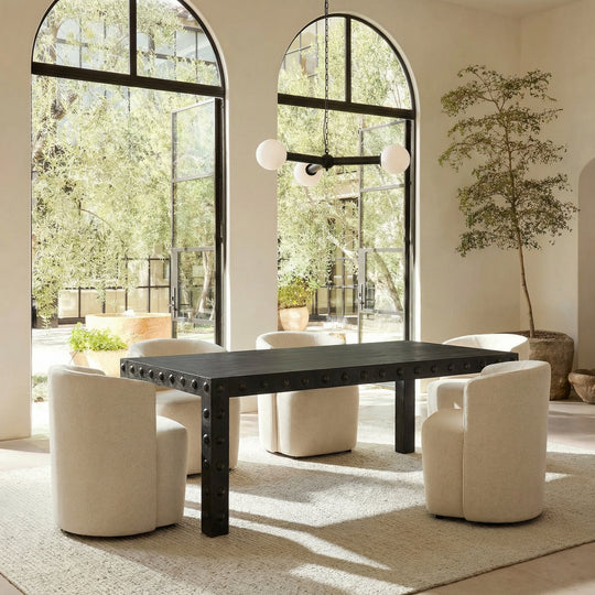 Noir - Didier Dining Table, Black Walnut - GTAB5007BKW