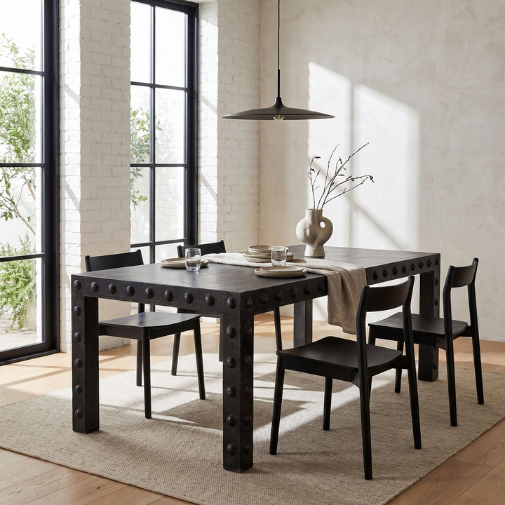 Noir - Didier Dining Table, Black Walnut - GTAB5007BKW