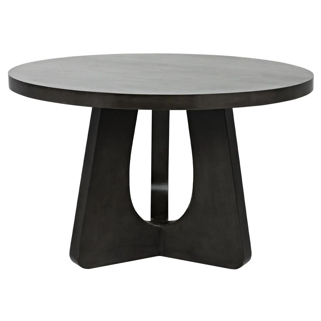 American Home Furniture | Noir - Nobuko Dining Table, 48" Diameter, Pale