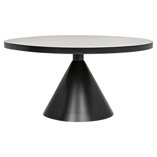 Noir Cone Dining Table, Black Steel DINING TABLES