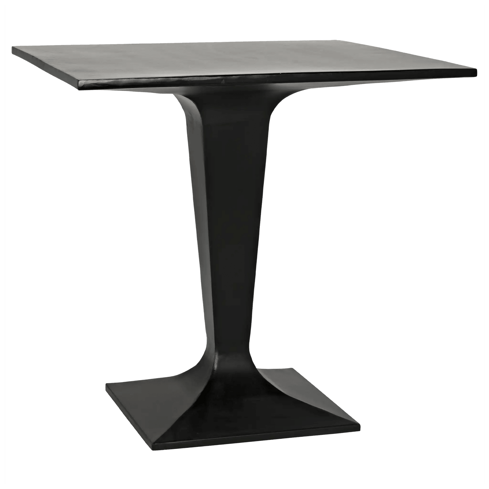 Noir Anoil Bistro Table, Black Steel ACCENT TABLES
