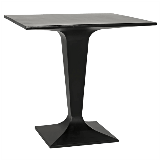 Noir Anoil Bistro Table, Black Steel ACCENT TABLES