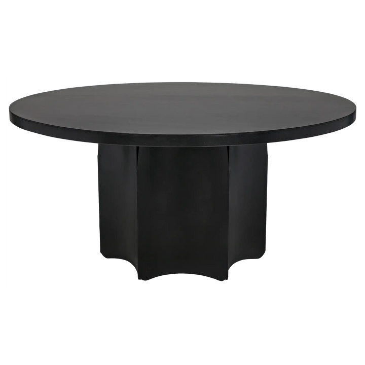 American Home Furniture | Noir - Rome Dining Table, Black Steel