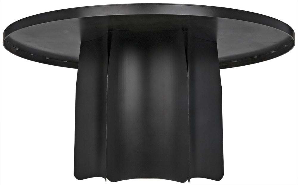 American Home Furniture | Noir - Rome Dining Table, Black Steel