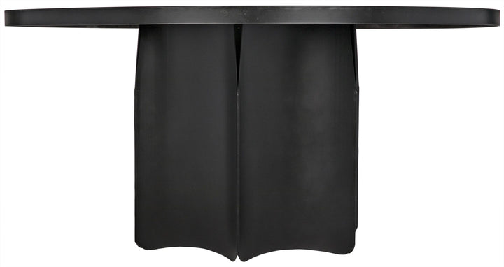 American Home Furniture | Noir - Rome Dining Table, Black Steel