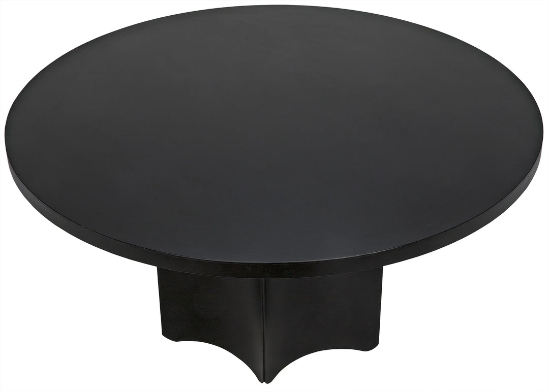 American Home Furniture | Noir - Rome Dining Table, Black Steel