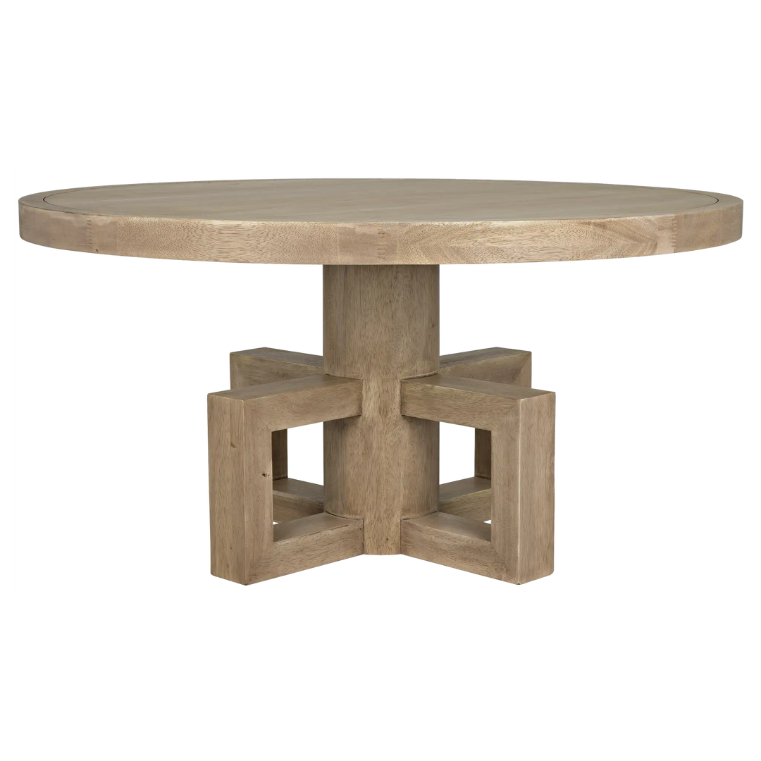 American Home Furniture | Noir - Lima Dining Table, Washed Walnut