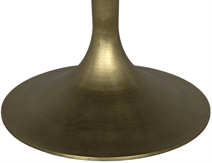 American Home Furniture | Noir - Herno Table, Steel with Brass Finished Base