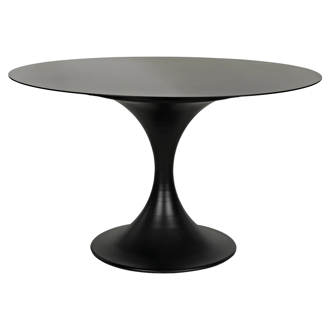 American Home Furniture | Noir - Herno Table, 48", Black Steel