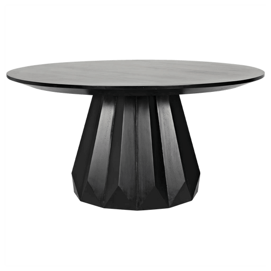Noir Brosche Dining Table, Hand Rubbed Black DINING TABLES
