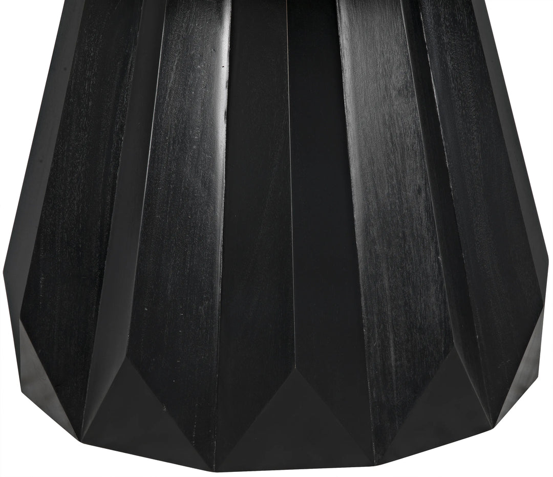 American Home Furniture | Noir - Brosche Dining Table, Hand Rubbed Black