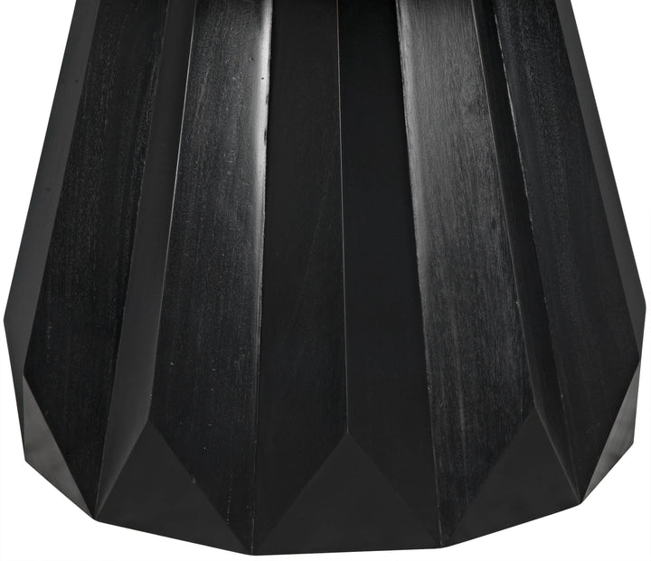 American Home Furniture | Noir - Brosche Dining Table, Hand Rubbed Black