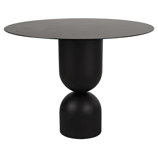 Noir Wanda Dining Table, Black Steel DINING TABLES