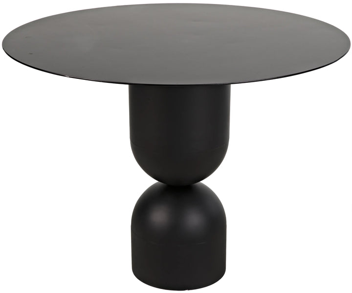 American Home Furniture | Noir - Wanda Dining Table, Black Steel