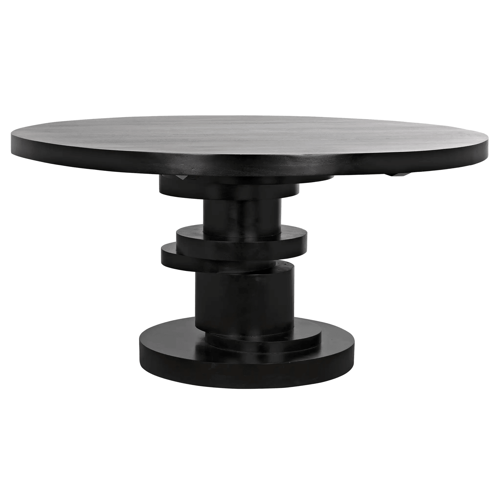 Noir Hugo Dining Table, Hand Rubbed Black DINING TABLES