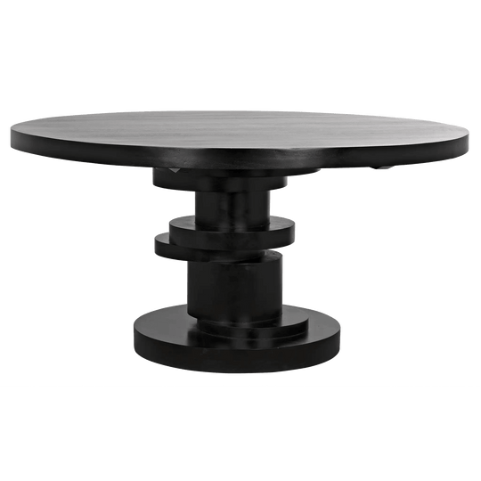 Noir Hugo Dining Table, Hand Rubbed Black DINING TABLES