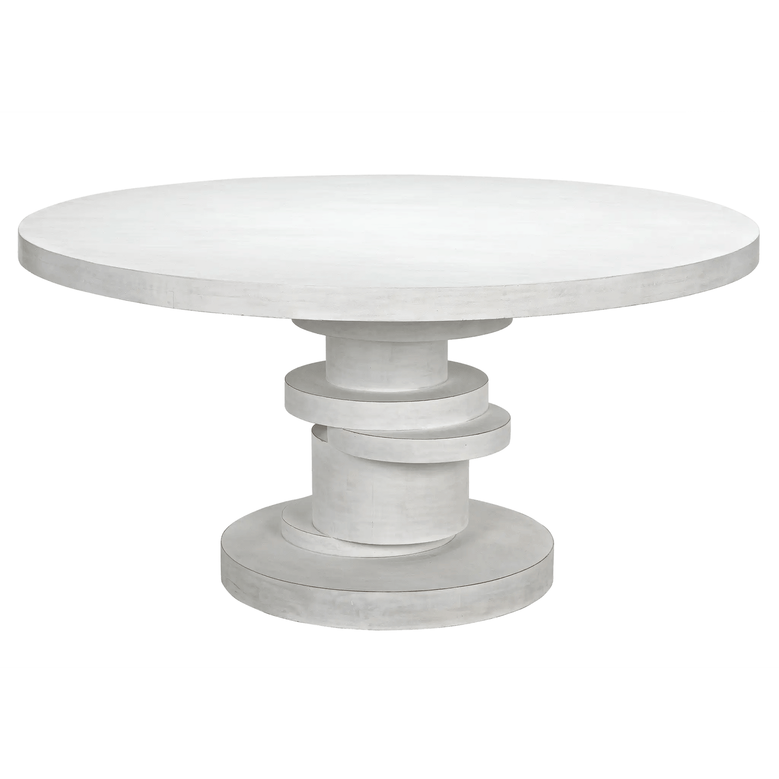 Noir Hugo Dining Table 60",  White Wash DINING TABLES