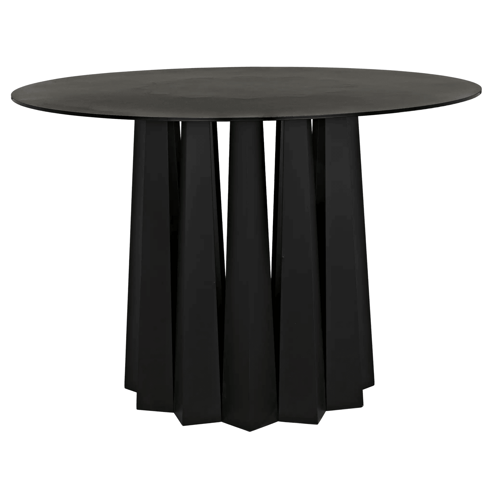 Noir Column Dining Table, Black Steel DINING TABLES
